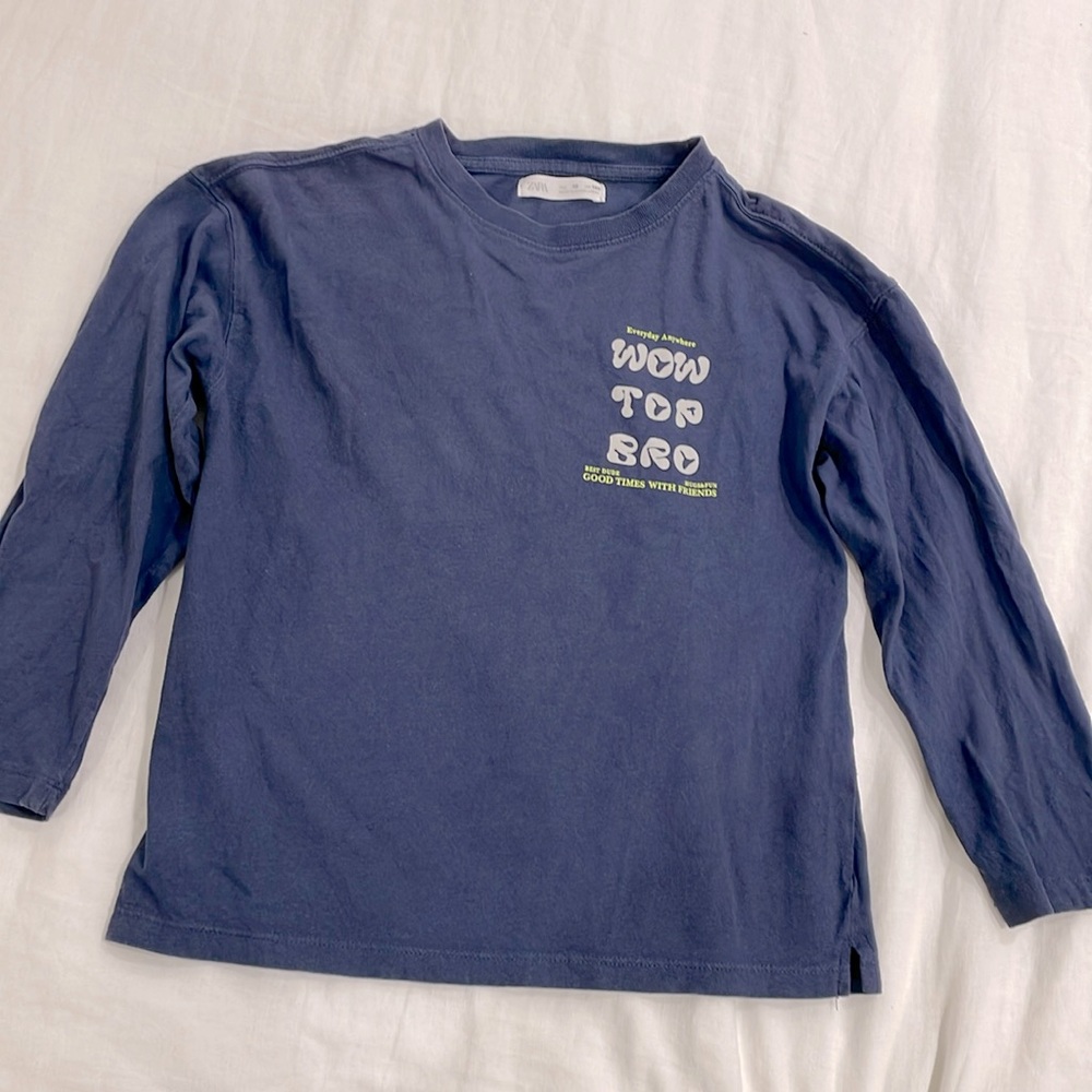 Zara boys long sleeve graphic tshirt